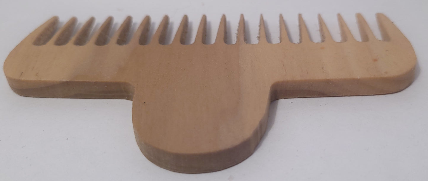 Wooden Handmade Detangling Beard Comb