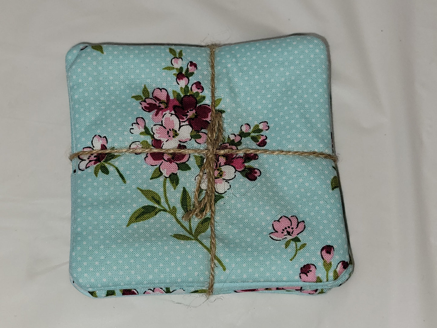 Blue Floral Coaster Set - kingdomcountryranch