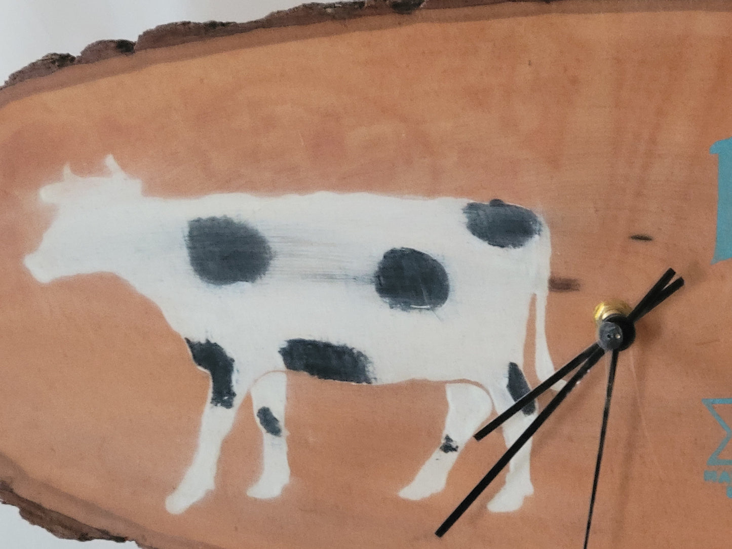 Farm Fresh with Cow Wall Clock - kingdomcountryranch