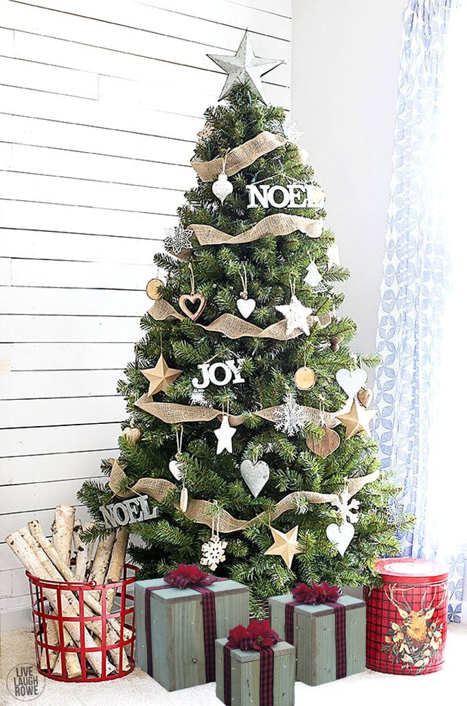 Decorative Wooden Christmas Gift Boxes with LED Lights (3-Piece set) - kingdomcountryranch