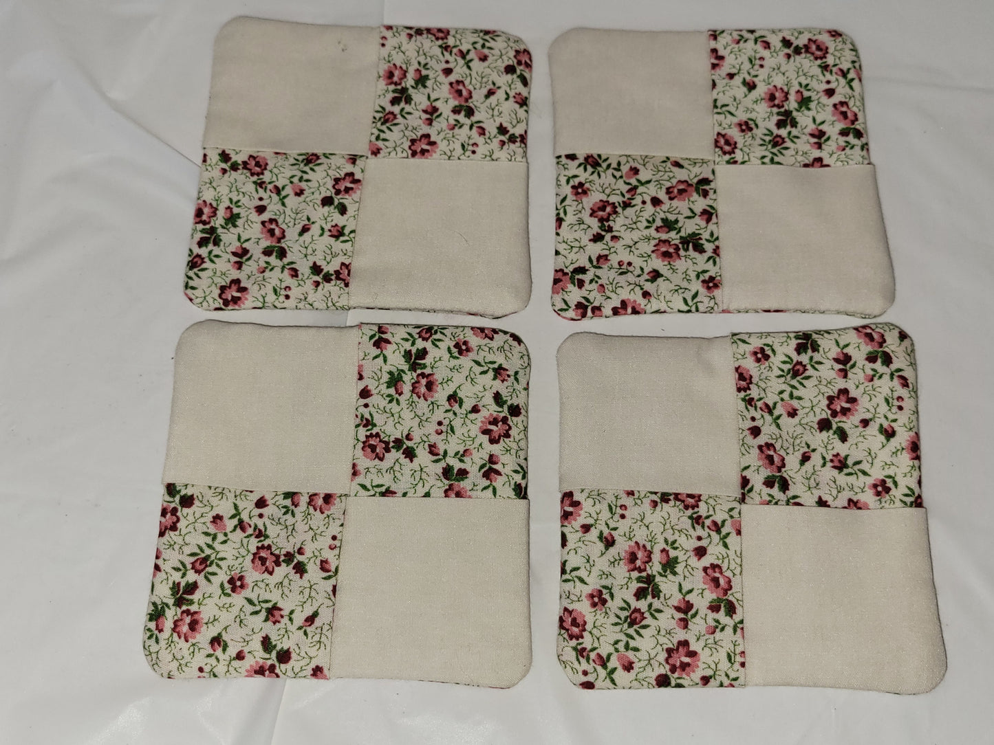Pink Floral Coaster Set - kingdomcountryranch